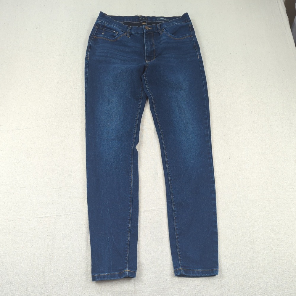 Curve Appeal Jeans Womens 8 29 Blue High Rise Essential Skinny Stretch